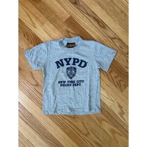 NYPD Kids sz Small Vintage Tshirt Unisex Casual Police Shirt